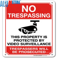 Metal Yard Reflective Private Property No Trespassing Sign